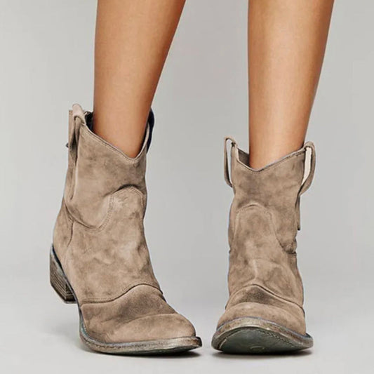 "Cammina con Stile: Scopri i Nuovi Stivaletti in Pelle Scamosciata"